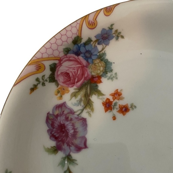 EPIAG Czechoslovakia China - Bridal Rose Salad Plates Set of 4 - Vintage - Picture 2 of 6